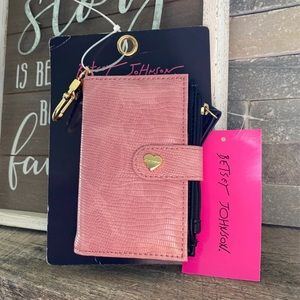Betsey Johnson soft ID case mini wallet